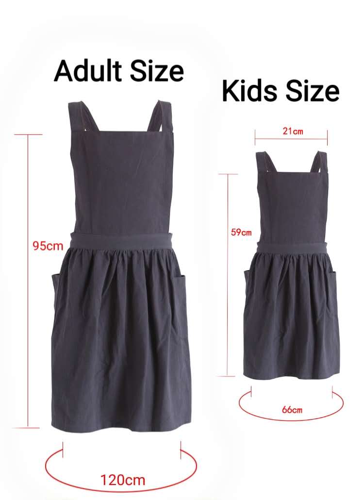 Cotton Linen Apron | Adult & Kids